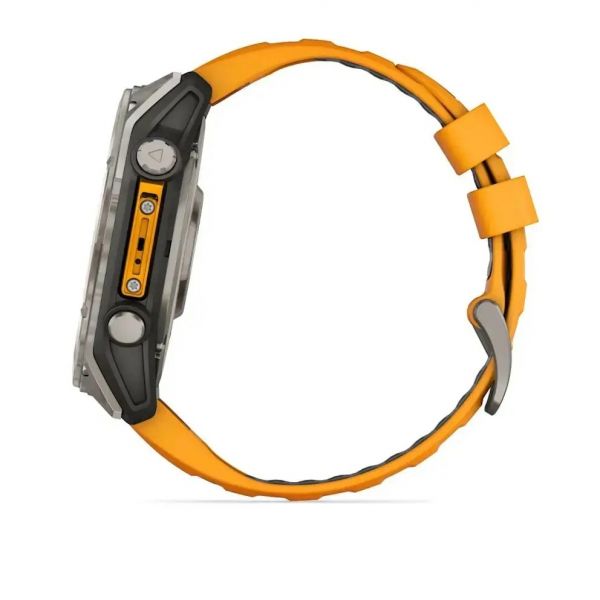 �����-���� Garmin Fenix 8 51mm AMOLED Sapphire Graphite DLC Titanium with Spark Orange Silicone (010-02905-53) - �������� 4