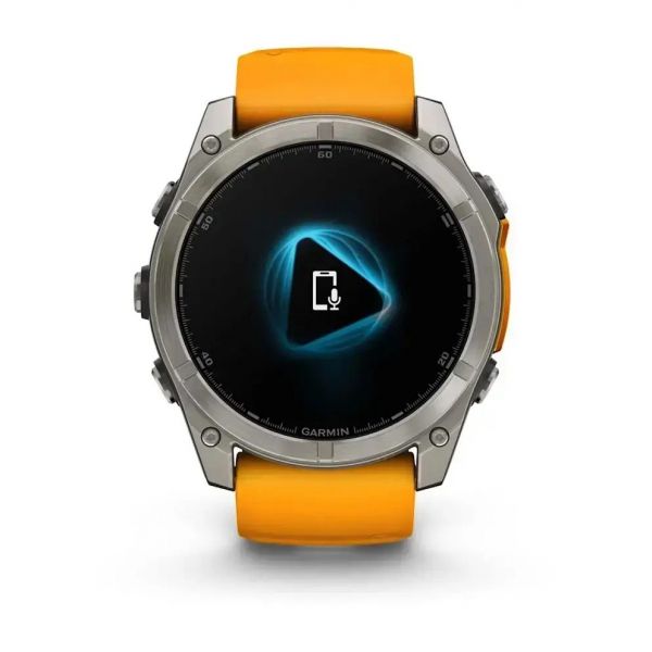 �����-���� Garmin Fenix 8 51mm AMOLED Sapphire Graphite DLC Titanium with Spark Orange Silicone (010-02905-53) - �������� 10