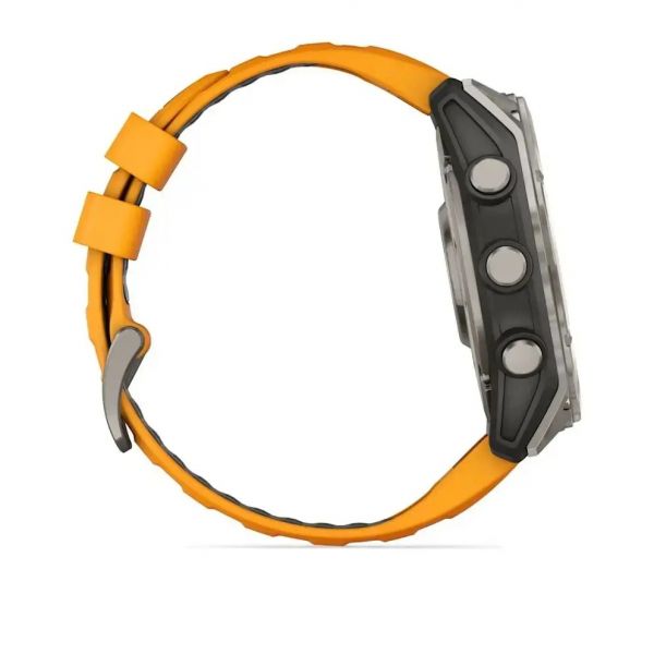 �����-���� Garmin Fenix 8 51mm AMOLED Sapphire Graphite DLC Titanium with Spark Orange Silicone (010-02905-53) - �������� 3