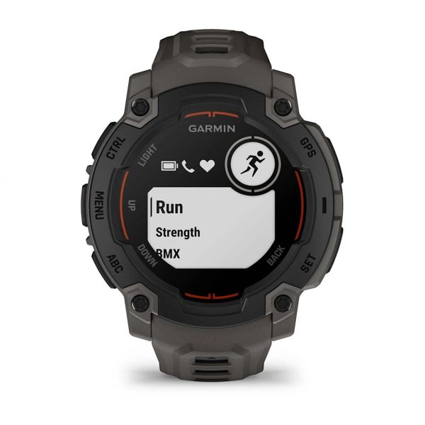 �����-���� Garmin Instinct E 45 mm Black with Charcoal Silicone Band (010-02933-13) - �������� 4