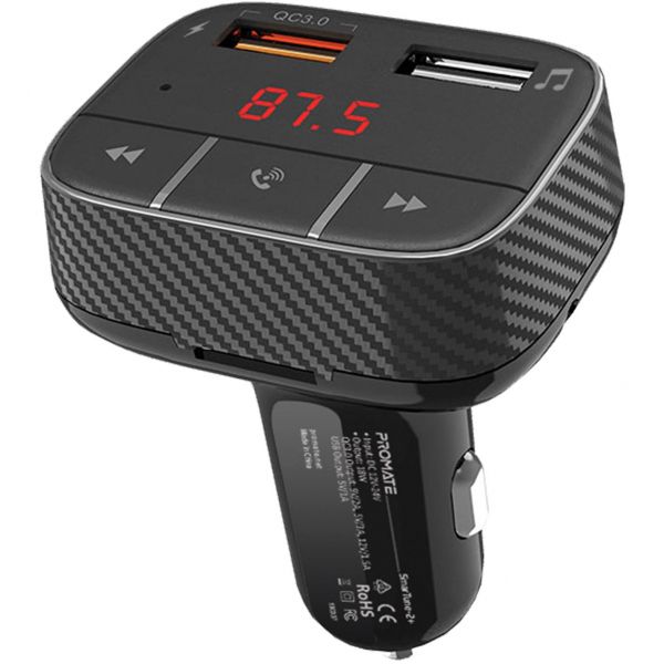 FM-����������� Promate SmarTune-2+ Black - �������� 1