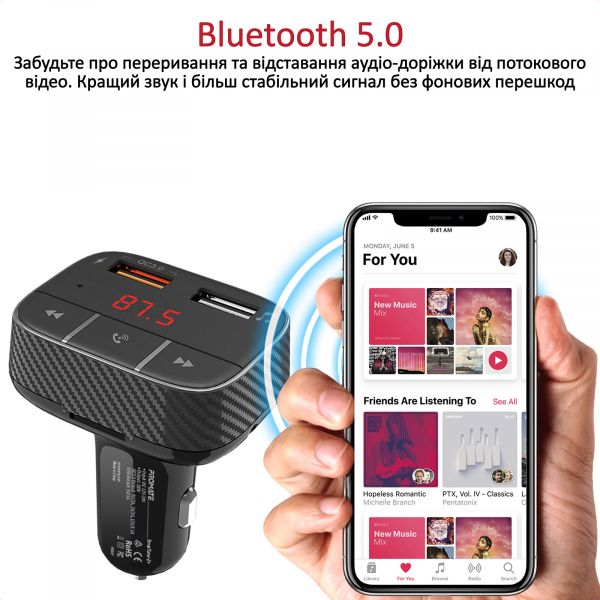 FM-����������� Promate SmarTune-2+ Black - �������� 2