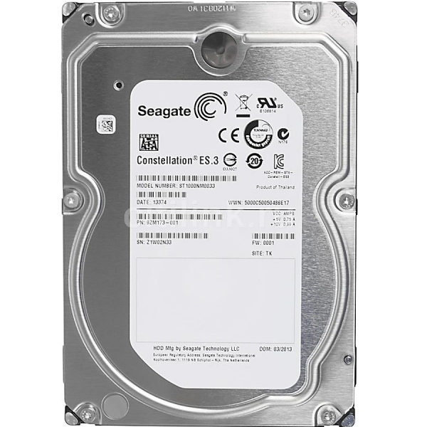 ���������� HDD SATA 1.0TB Seagate Constellation ES 7200rpm 128MB (ST1000NM0033) - �������� 1