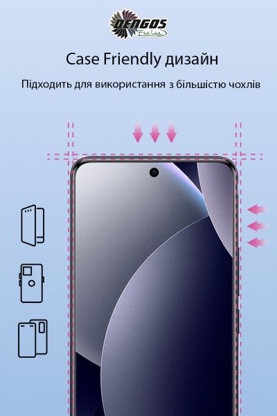 ������� ���� Dengos ��� Xiaomi Redmi Note 15 Pro 5G Black Full Glue (TGFG-427) - �������� 3