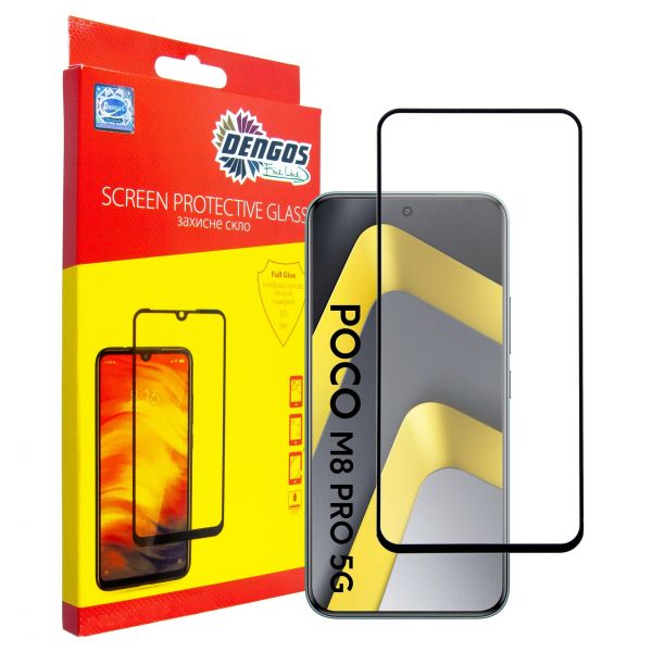 ������� ���� Dengos ��� Poco M8 Pro 5G Black Full Glue (TGFG-429) - �������� 1