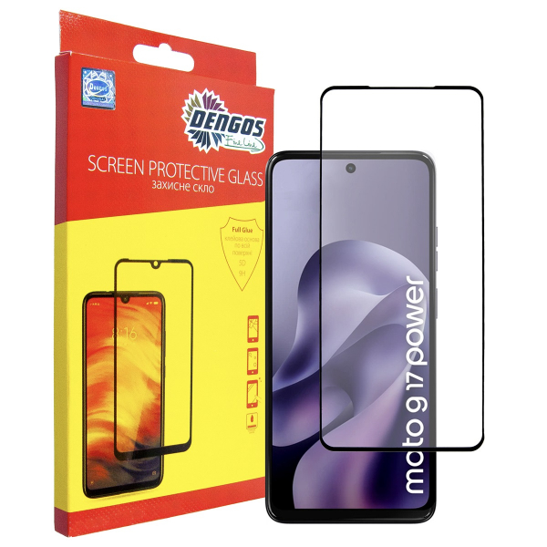 �������� ������ Dengos ��� Motorola Moto G17/G17 Power Black Full Glue (TGFG-446) - �������� 1