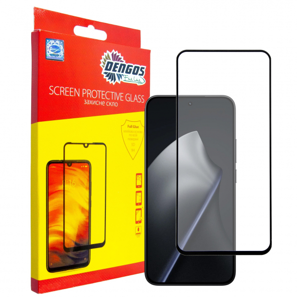 ������� ���� Dengos SuperD ��� Xiaomi 15T/15T Pro Black Full Glue (TGFG-SD-11) - �������� 1