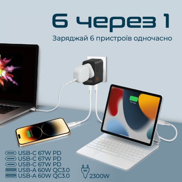 �������� ���������� Promate TripMate-GaN75 75W Black - �������� 5