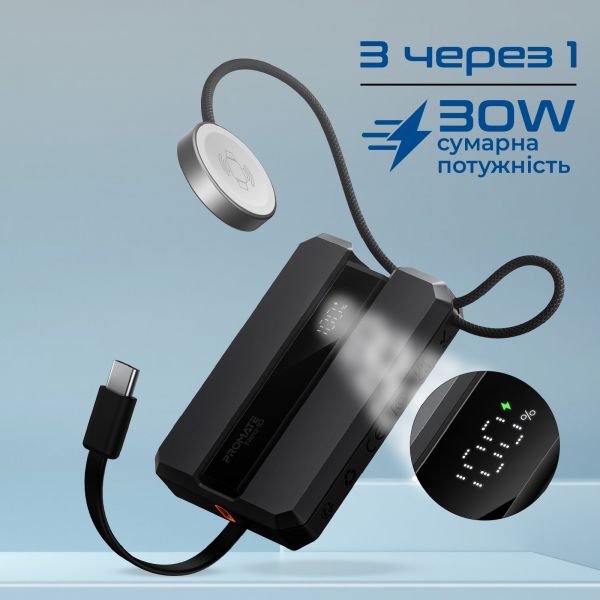 ��� Promate Neo-10 10000mAh 30W Black (neo-10.black) - �������� 3