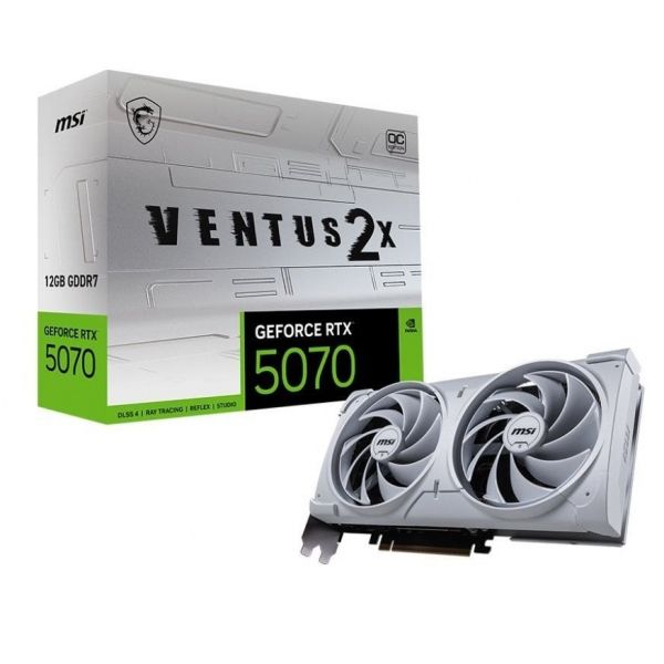 ���������� GF RTX 5070 12GB GDDR7 Ventus 2X OC White MSI (GeForce RTX 5070 12G VENTUS 2X OC WHITE) - �������� 1