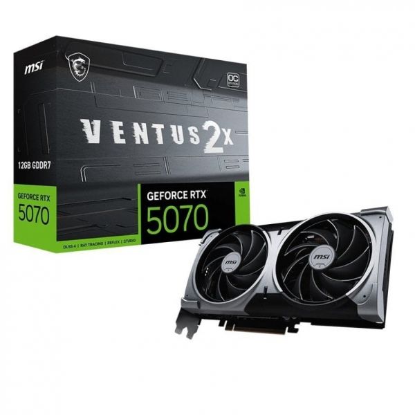  GF RTX 5070 12GB GDDR7 Ventus 2X OC MSI (GeForce RTX 5070 12G VENTUS 2X OC) -  6