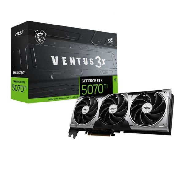 ���������� GF RTX 5070 Ti 16GB GDDR7 Ventus 3X OC MSI (GeForce RTX 5070 Ti 16G VENTUS 3X OC) - �������� 1