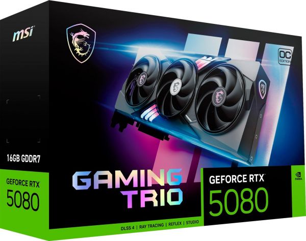 ���������� GF RTX 5080 16GB GDDR7 Gaming Trio OC MSI (GeForce RTX 5080 16G GAMING TRIO OC) - �������� 11