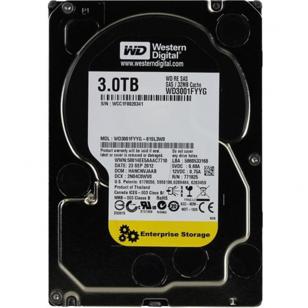 ���������� HDD SAS 3.0TB WD Enterprise Class 7200rpm 32MB (WD3001FYYG)_Refurbished - �������� 2