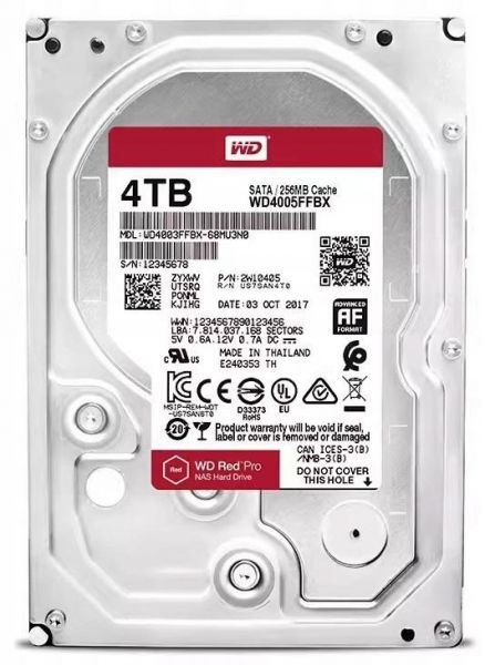 ���������� HDD SATA 4.0TB WD Red Pro NAS 7200rpm 256MB (WD4005FFBX) - �������� 2