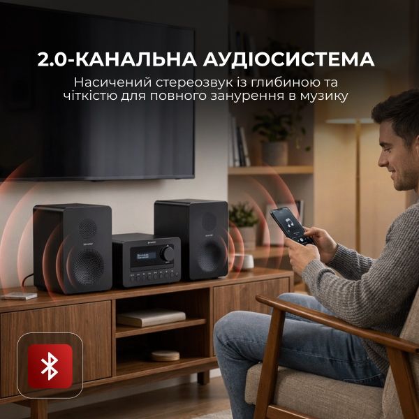 ������������ Sharp Micro Sound System Black (XL-B520D(BK)) - �������� 5