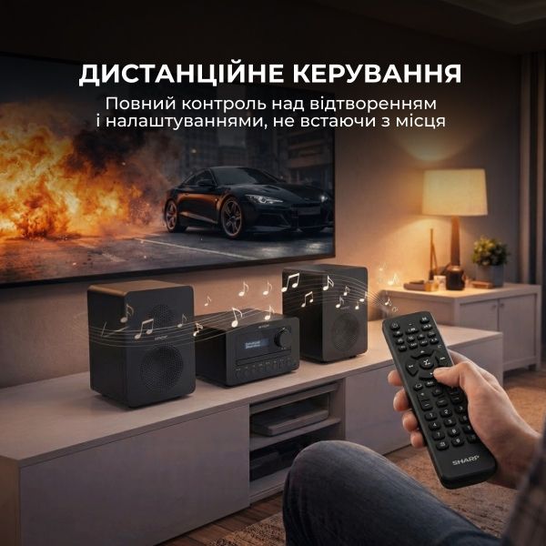 ������������ Sharp Micro Sound System Black (XL-B520D(BK)) - �������� 7