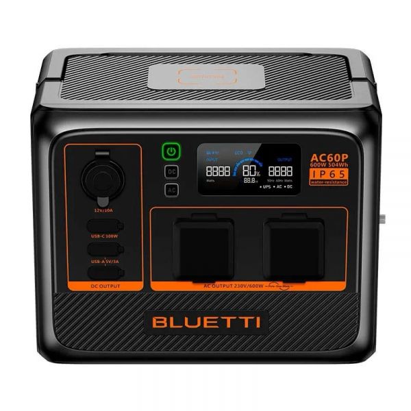 ������� ������� Bluetti AC60P, 504Wh, 600W, LiFePO4, IP65 - �������� 2
