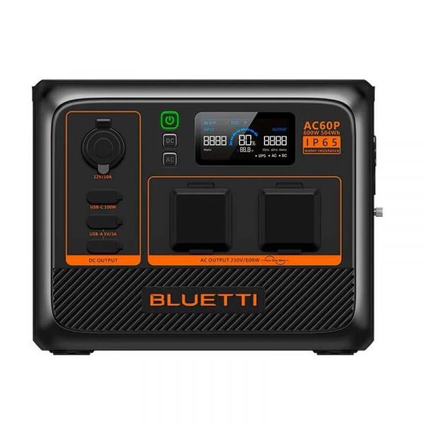 ������� ������� Bluetti AC60P, 504Wh, 600W, LiFePO4, IP65 - �������� 1