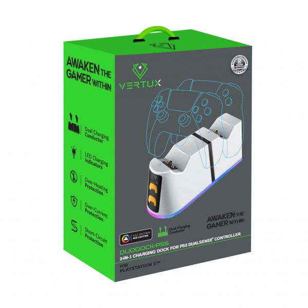 �������� ������� Vertux ��� Sony PlayStation Duodock-PS5 White (duodock-ps5) - �������� 6