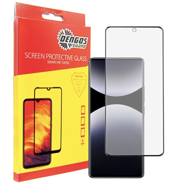 ������� ���� Dengos ��� Xiaomi Redmi Note 14 Pro Black Full Glue (TGFG-382) - �������� 1