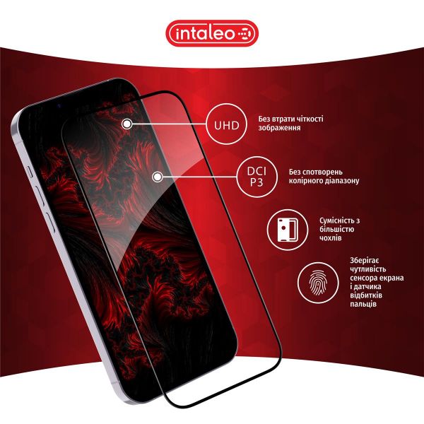 �������� ������ Intaleo Full Glue ��� Samsung Galaxy S25 + SM-S936 Black (1283126607905) - �������� 4