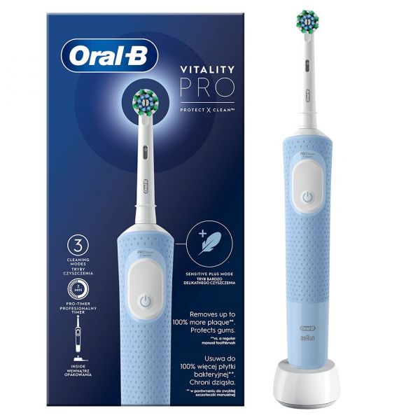   Braun Oral-B Vitality D103.413.3 Pro Protect X Clean Cross Action Blue -  1