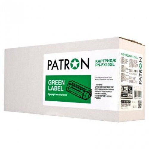  Patron Green PN-FX10GL Canon FX-10, MF4018/4120/4140/4150/4270/4320, Black -  1