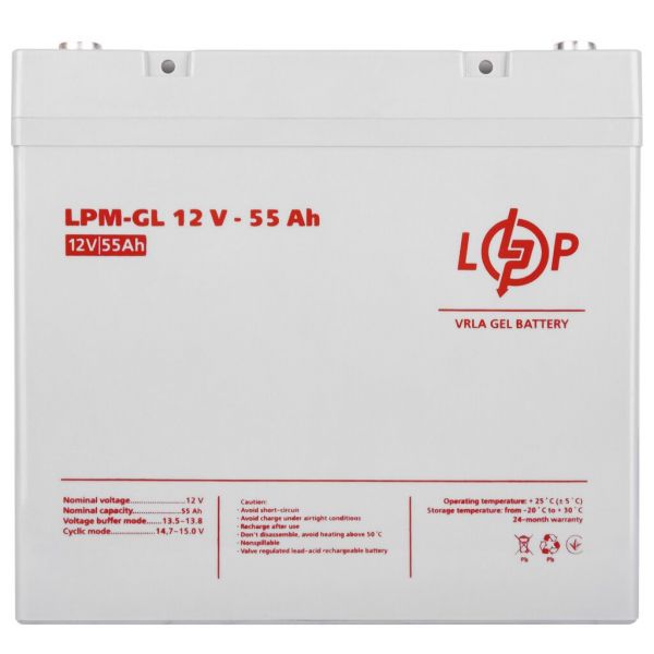      LogicPower 12V 55AH (LPM-GL 12V - 55 AH) GEL -  3