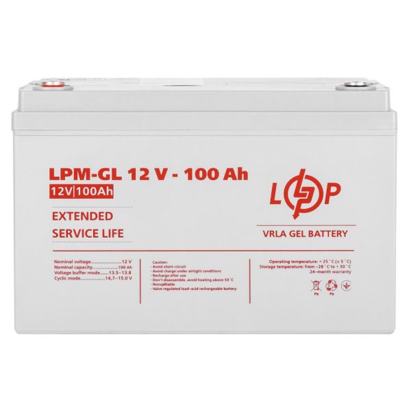      LogicPower LPM-GL 12 - 100 AH LP3871 -  1