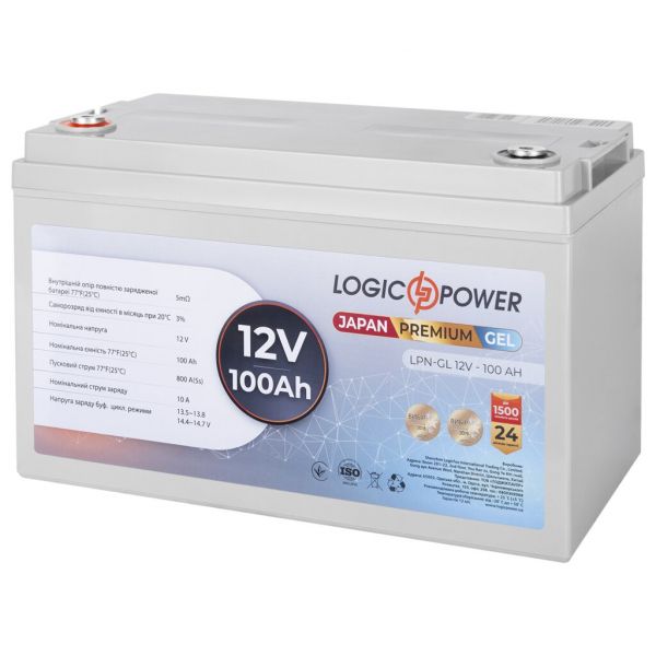      LPN-GL 12V - 100 Ah LogicPower -  1