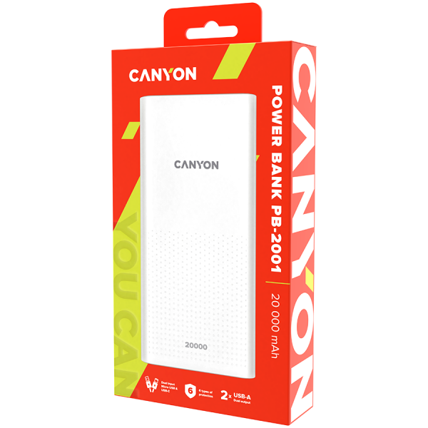 ��� Canyon 20000mAh (CNE-CPB2001W) white - �������� 3
