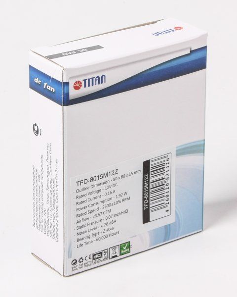  80 x 80 x 15  Titan TFD-8015 M 12 Z -  3