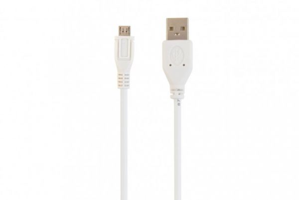  micro USB 2.0, A-/micro B-, , 0.5 ,  Cablexpert CCP-mUSB2-AMBM-W-0.5M -  1