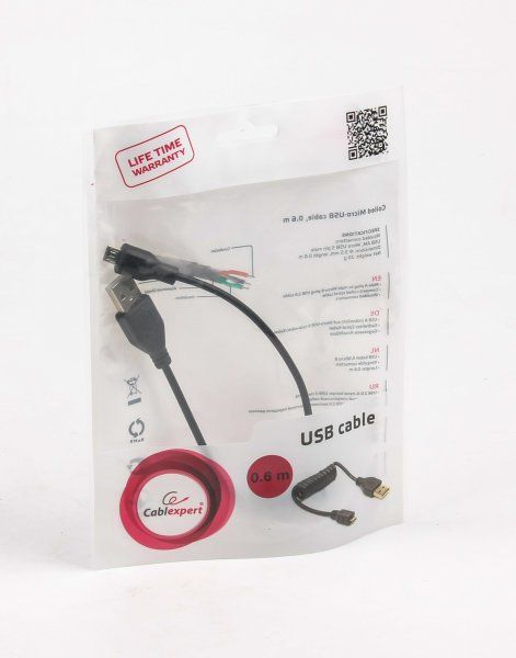  micro  USB 2.0 A-/Micro B- Cablexpert CC-mUSB2C-AMBM-0.6M -  2