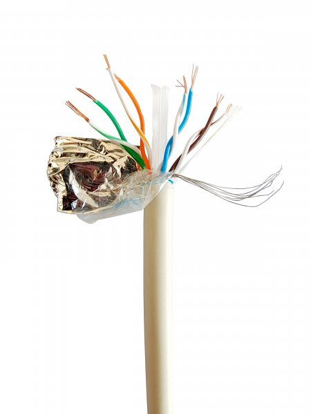 CAT6, ������������, ������� �� ���� (CCA � AWG24), ���������� �������, 100 � Cablexpert FPC-6004-L/100 - �������� 1