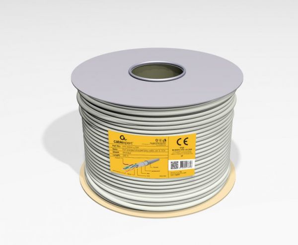 CAT6, ������������, ������� �� ���� (CCA � AWG24), ���������� �������, 100 � Cablexpert FPC-6004-L/100 - �������� 2