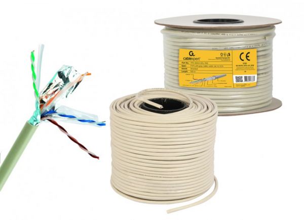 CAT6, ����������, ������� �� ���� (CCA � AWG24), ���������� �������, 100 � Cablexpert FPC-6004-SOL/100 - �������� 2