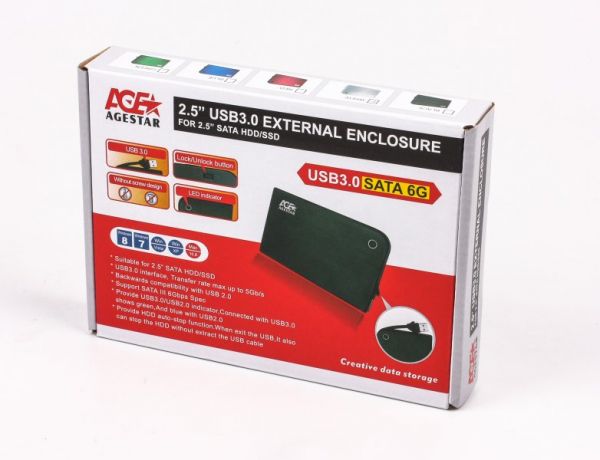 �������� ������ 2.5", USB 3.0, ���� Agestar 3UB 2A14 (White) - �������� 2