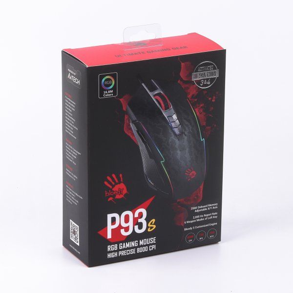 ������ ���� Bloody Activated, RGB, 8000 CPI, 20M ���������, ����������� "�쳿�� ����" A4Tech P93s Bloody (Snake) - �������� 6
