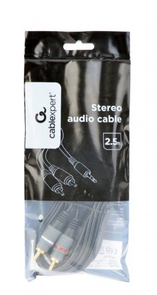   , 3.5  / 2 RCA- , 2.5  Cablexpert CCA-352-2.5M -  2