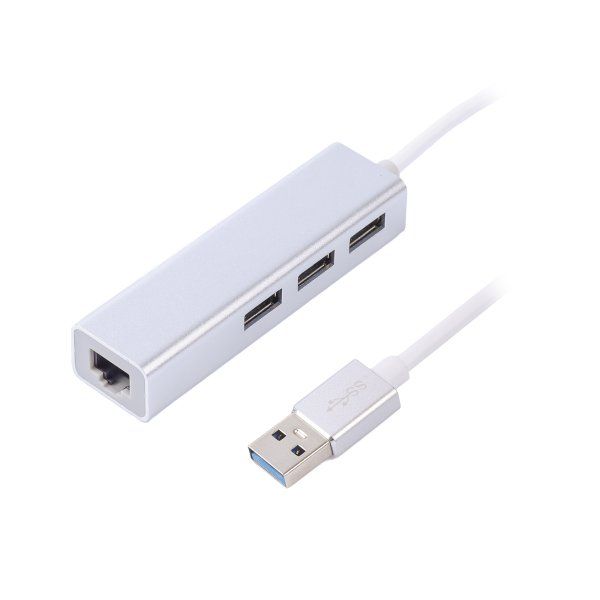 ,  USB  Gigabit Ethernet, 3 Ports USB 3.0, 1000 Mbps, ,  Maxxter NEAH-3P-01 -  1