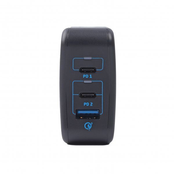 ��������� �������� ������� ��� ��������/��������/��������, 1 USB-A + 2USB-C (PD 65W+PD 18W + QC 3.0) Maxxter WC-PD65W-01 - �������� 3