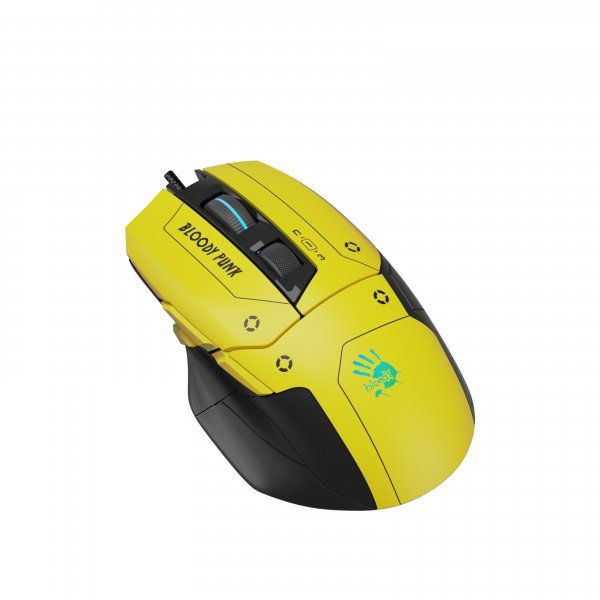 ������ ���� Bloody Activated, RGB, 10000 CPI, 50M ���������, ������ A4Tech W70 Max Bloody (Punk Yellow) - �������� 5