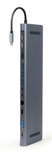 ��� ������� USB-C 9-�-1 (USB-��� + HDMI/VGA/PD/���������/LAN/3.5-�� ����), ���� Cablexpert A-CM-COMBO9-01 - �������� 2