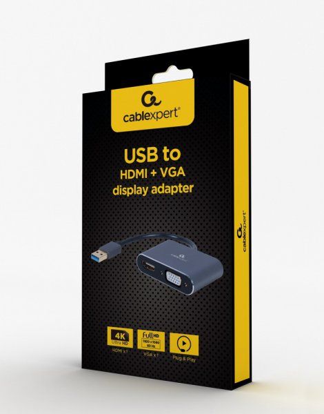 �������-���������� USB-A �� HDMI/VGA Cablexpert A-USB3-HDMIVGA-01 - �������� 3