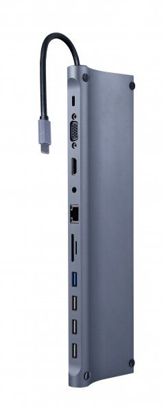    USB-C 11--1 (USB- + HDMI/VGA/PD//LAN/3.5- ),  Cablexpert A-CM-COMBO11-01 -  1