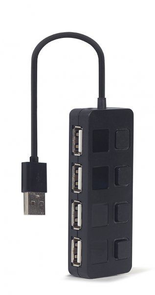  Gembird USB 2.0 4 ports switch black (UHB-U2P4-05) -  3