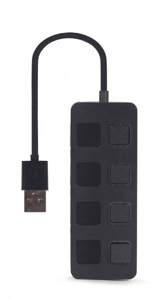  Gembird USB 2.0 4 ports switch black (UHB-U2P4-05) -  4
