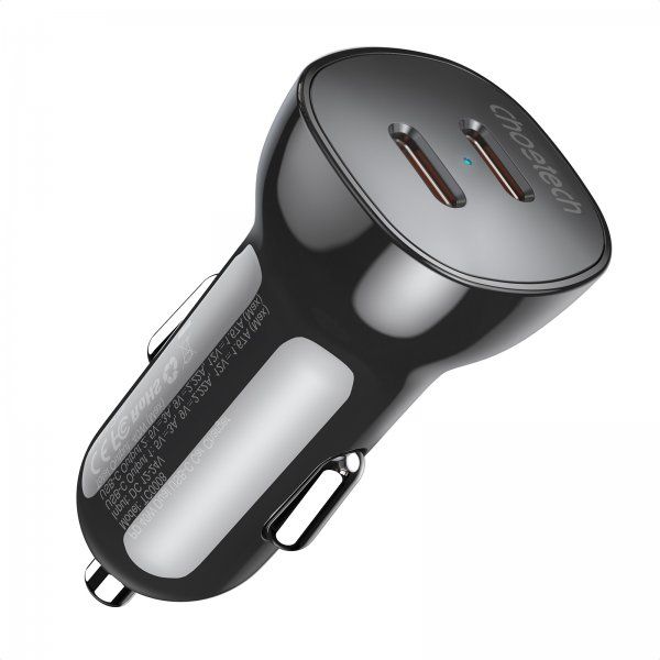 ������������ �������� �������, 2 �����, 38��, QC3.0+PD (20+20��), ������ Choetech TC0008-BK - �������� 1